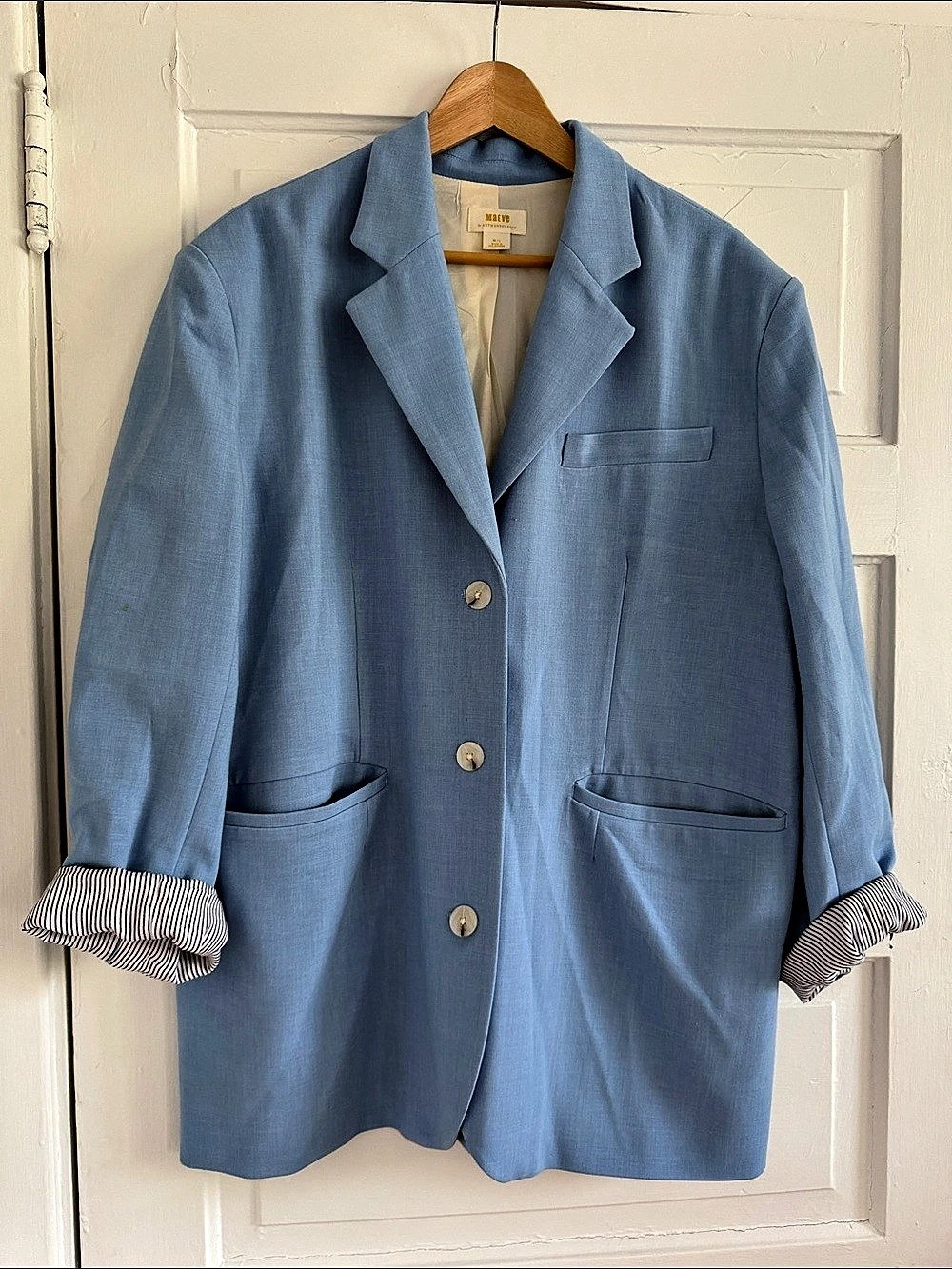 Maeve by Anthropologie The Tessie Blazer Blue M/L